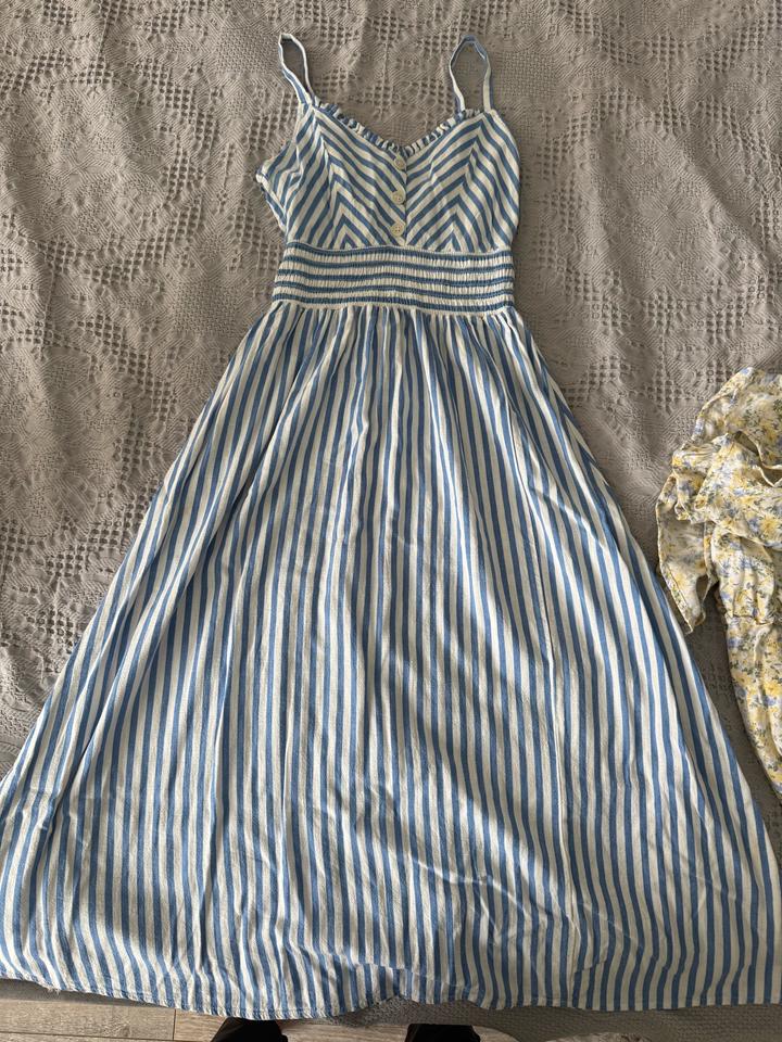 ZARA летнее платье в полоску