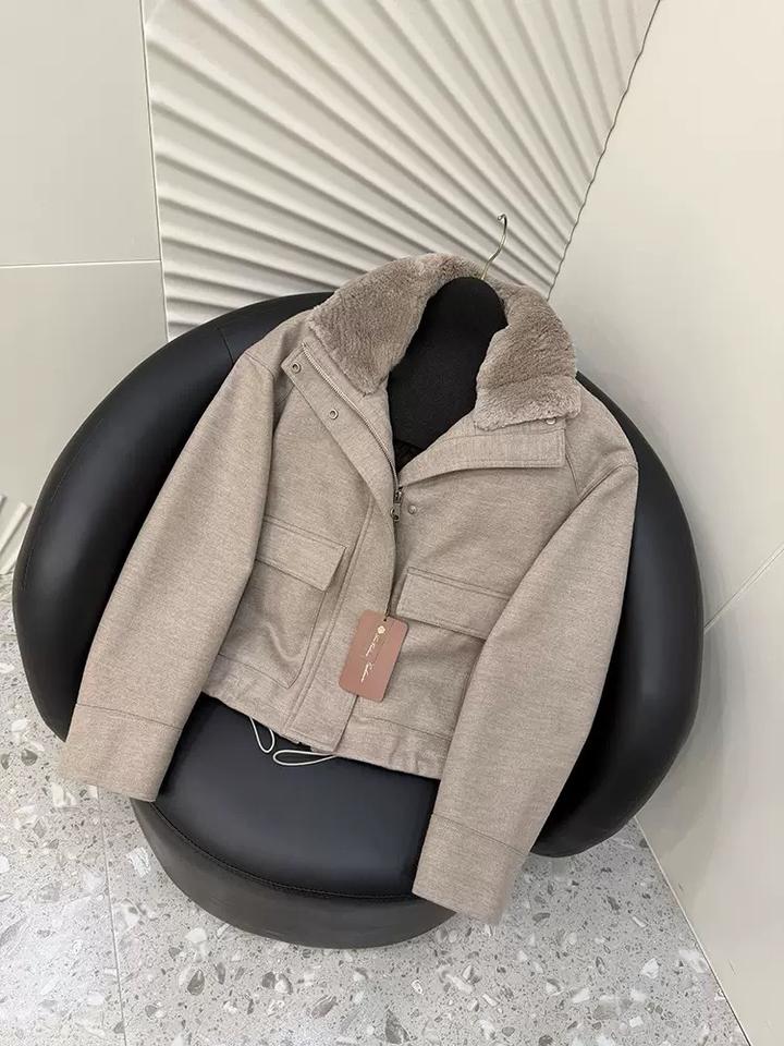 Loro Piana Куртка с меховым воротником LP