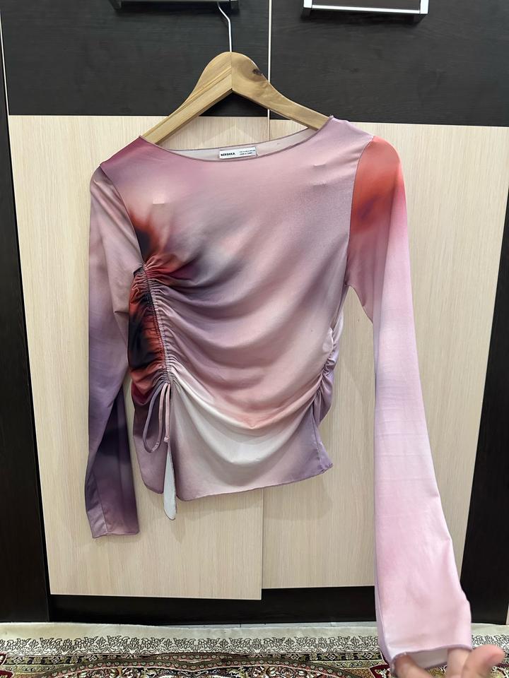 Лонгслив Bershka с драпировкой