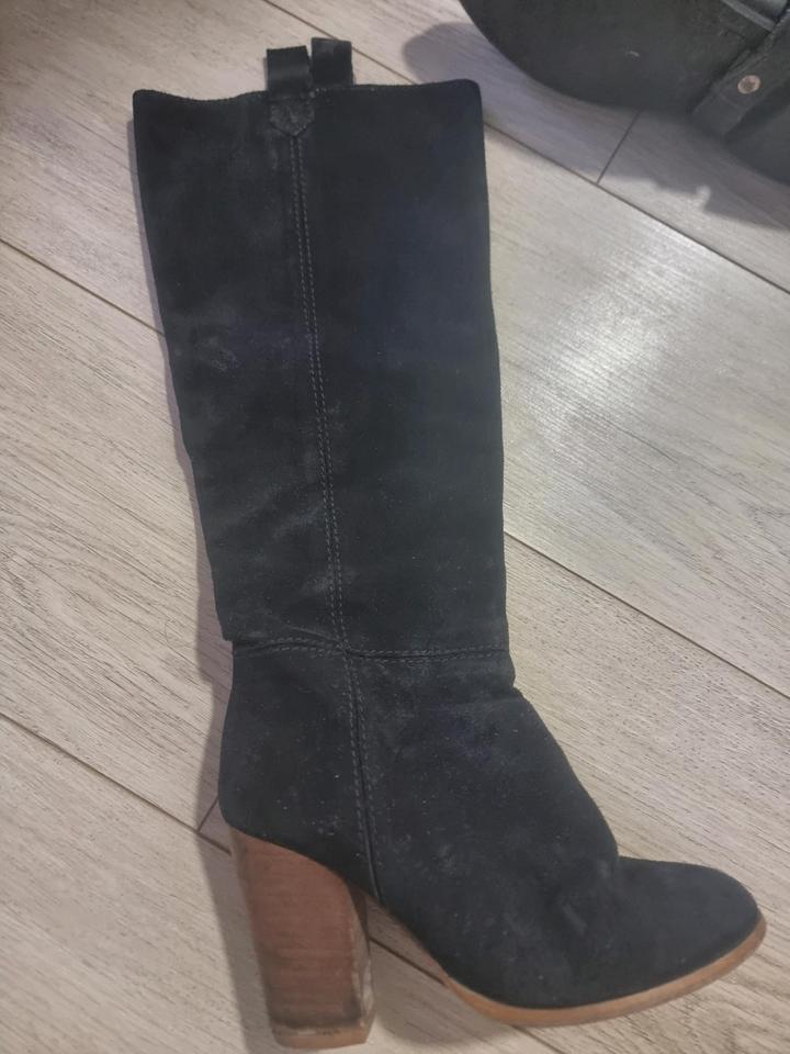 Замшевые сапоги Zara 36 размер