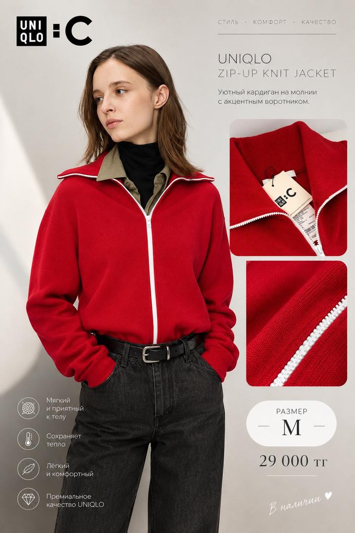 UNIQLO кардиган на молнии