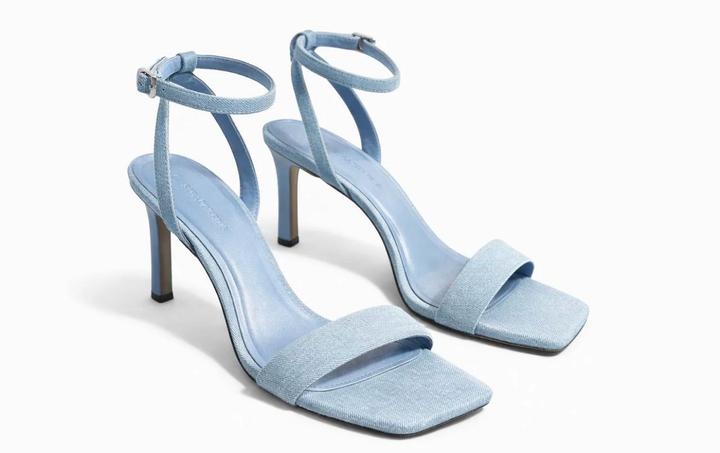 Джинсовые босоножки Stradivarius