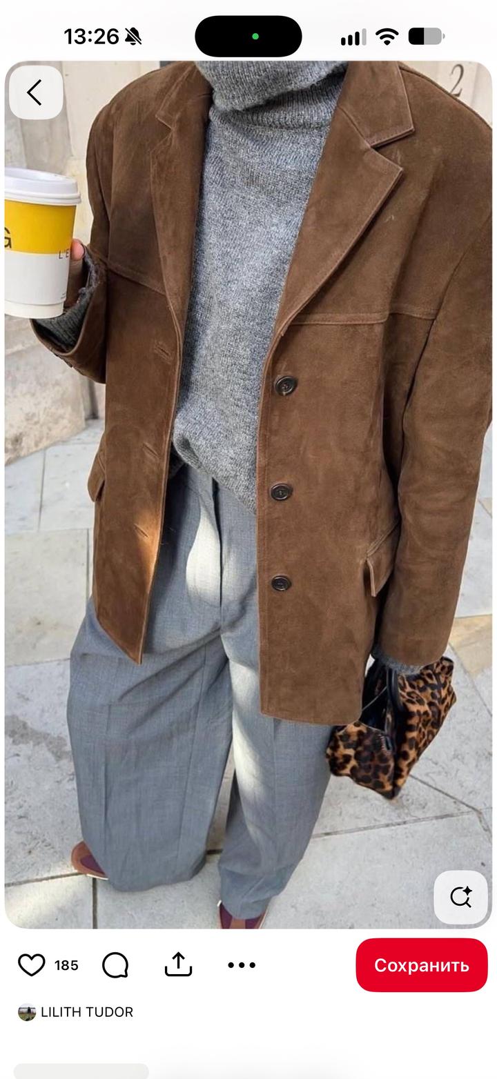 Massimo Dutti Замшевый блейзер Massimo