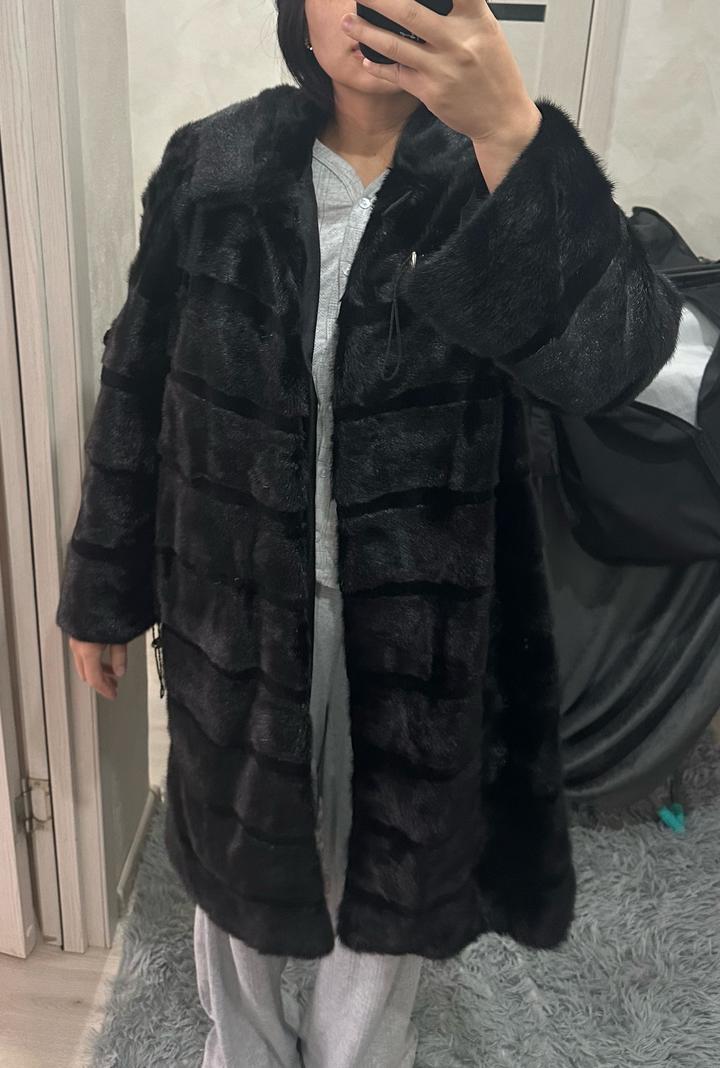Шуба с капюшоном