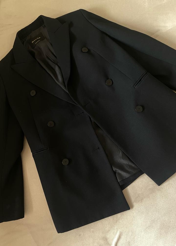 Двубортный пиджак Massimo Dutti M шерсть