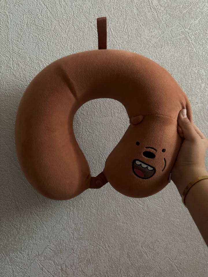 Miniso латекс подушика для путешествия,коричневый