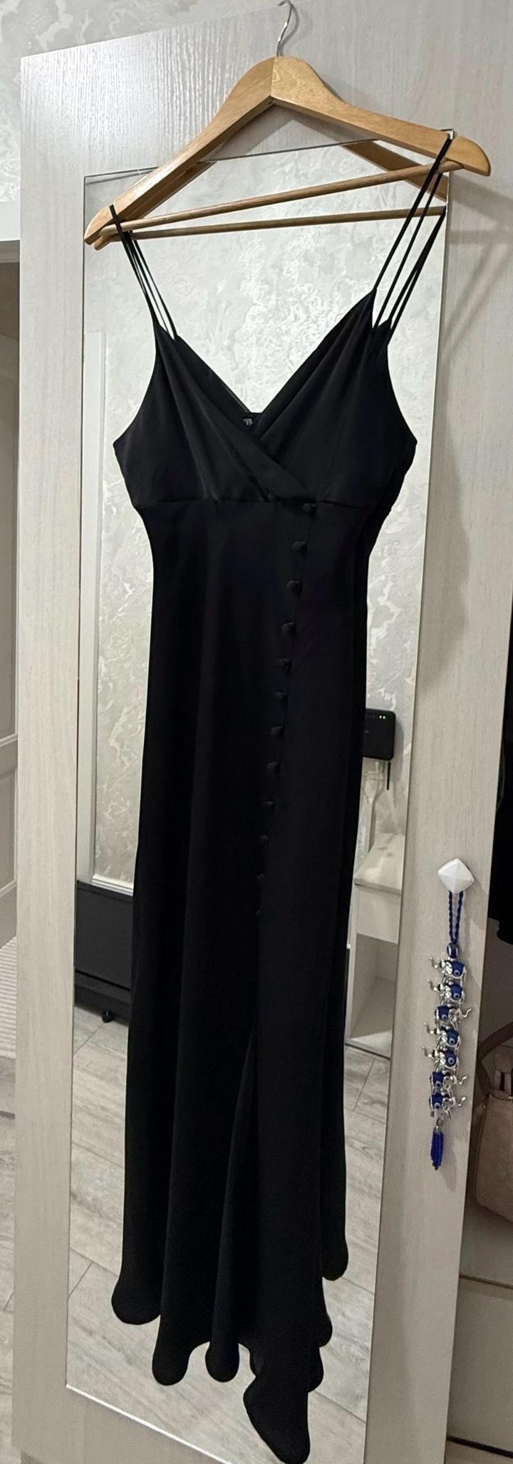 ZARA платье миди на бретелях
