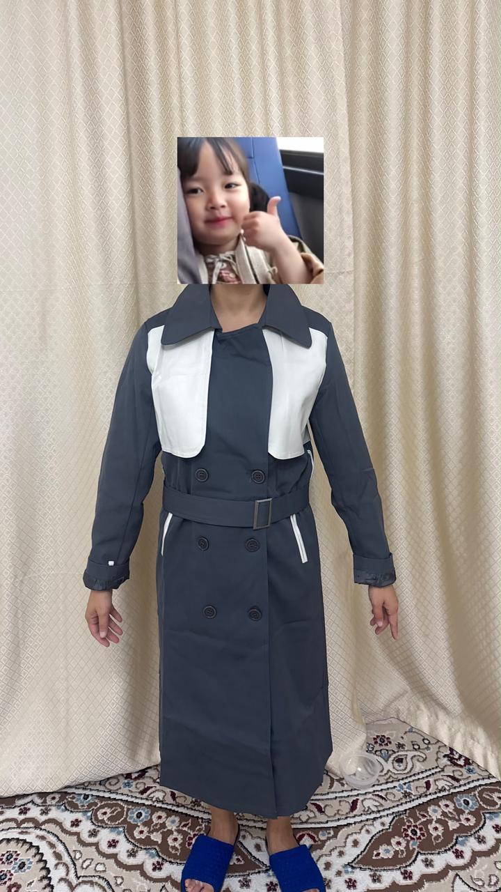 Тренч двубортный с поясом