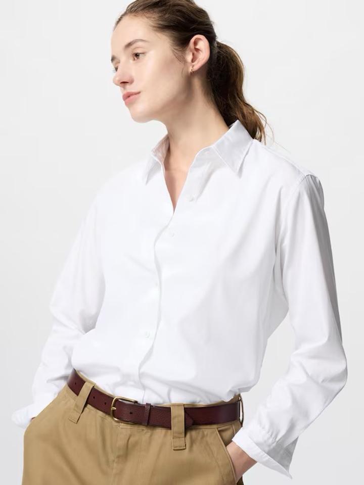 Белая рубашка Uniqlo