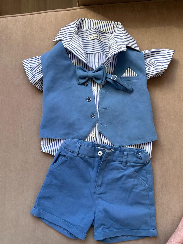 Zara Костюм детский (рубашка, жилет, шорты, бабочка)
