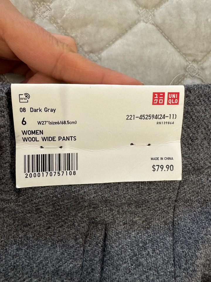 UNIQLO шерстяные широкие брюки