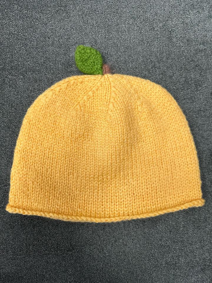 ami.knit Детская вязаная шапка Яблоко, Лимончик, Сливка, Гусенок