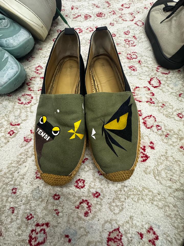 Слипоны Fendi с принтом,