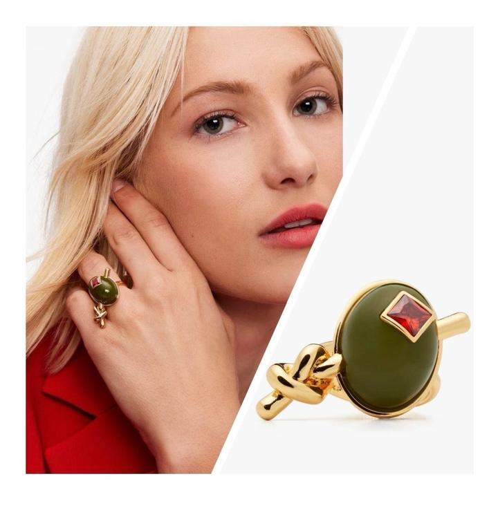 Кольцо Kate Spade Оливка, 17 размер