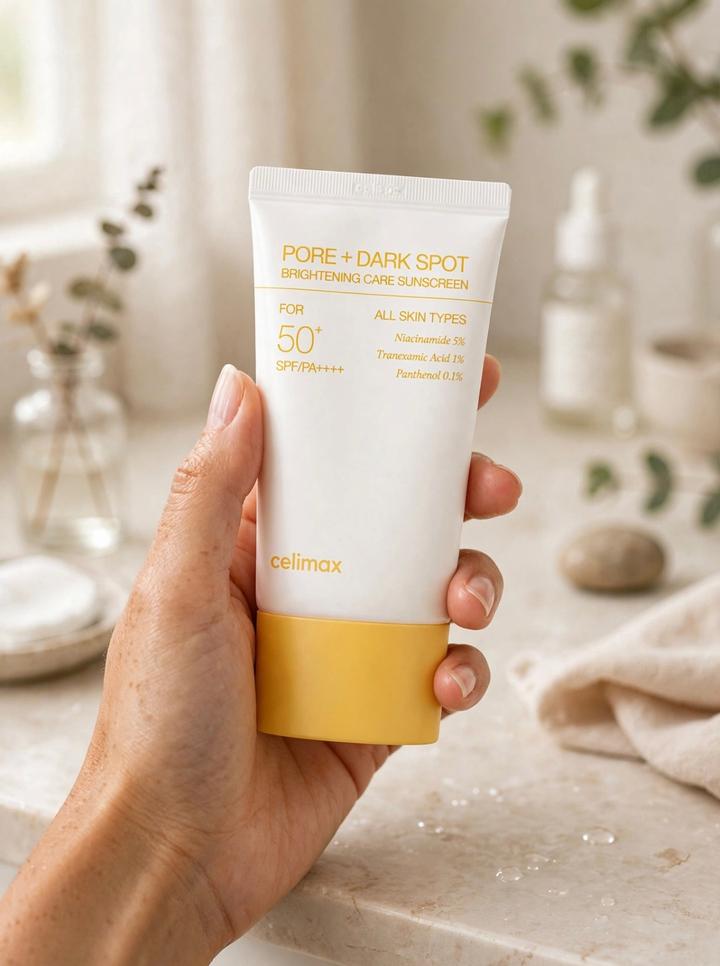 Солнцезащитный крем Celimax Pore+Dark Spot Brightening Care Sunscreen SPF50+ 50м