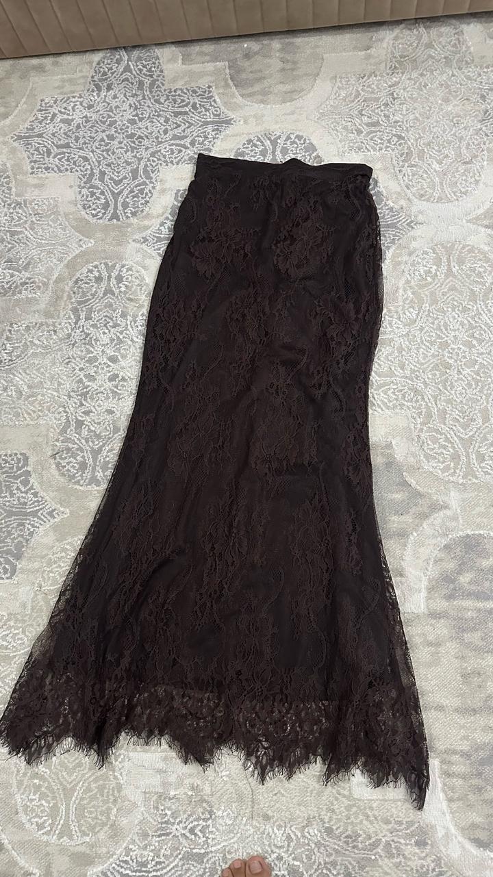 Кружевная юбка макси