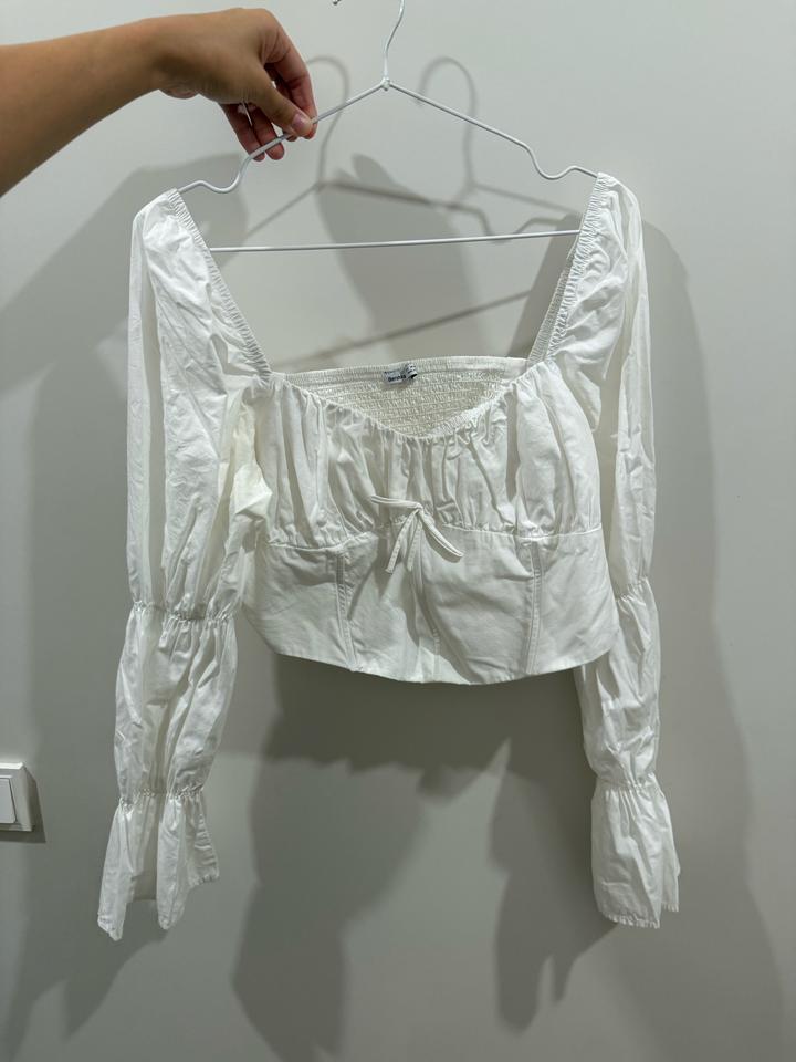 Bershka топ с длинным рукавом