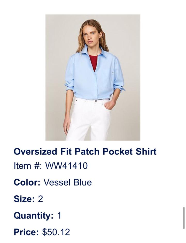 Tommy Hilfiger рубашка оверсайз