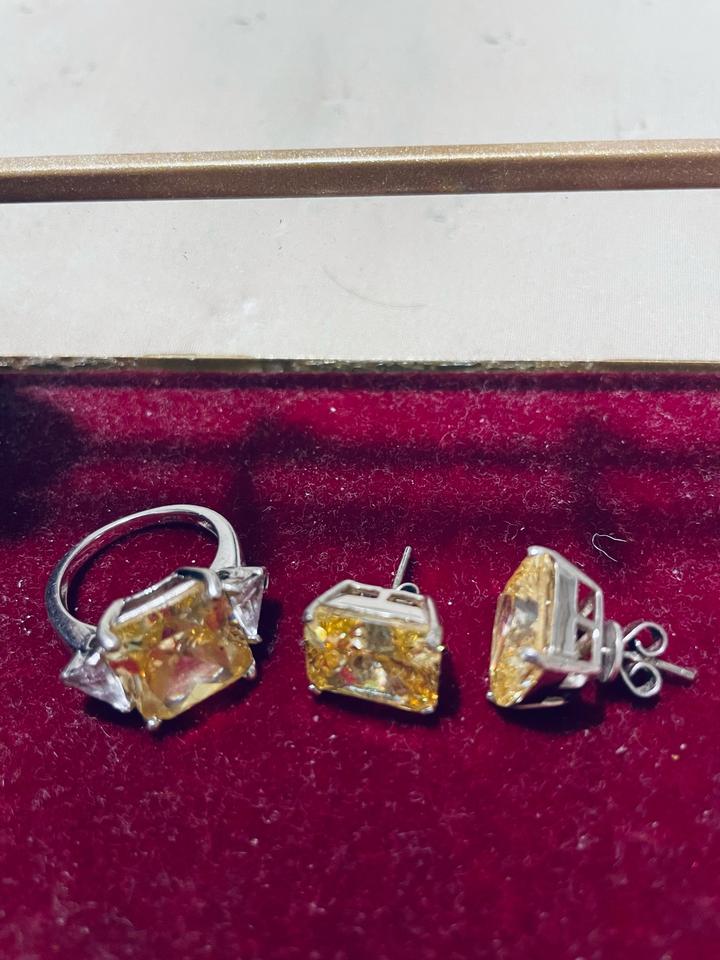 Silvergold Комплект украшений: кольцо и серьги, серебро 925