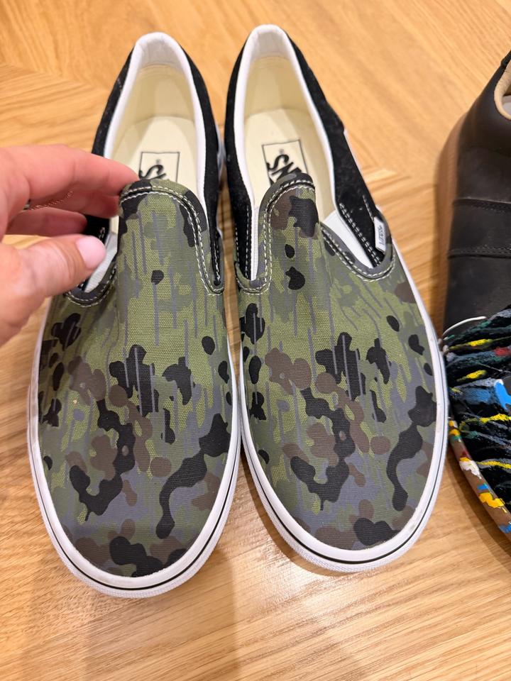 Слипоны Vans камуфляжные