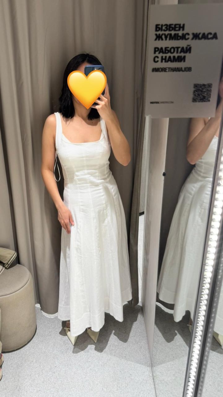 Белое платье Zara