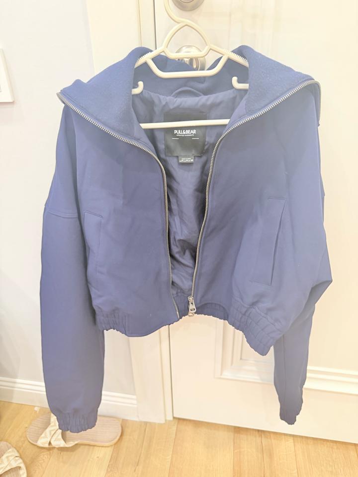 Pull & Bear Синий бомбер PULL&BEAR