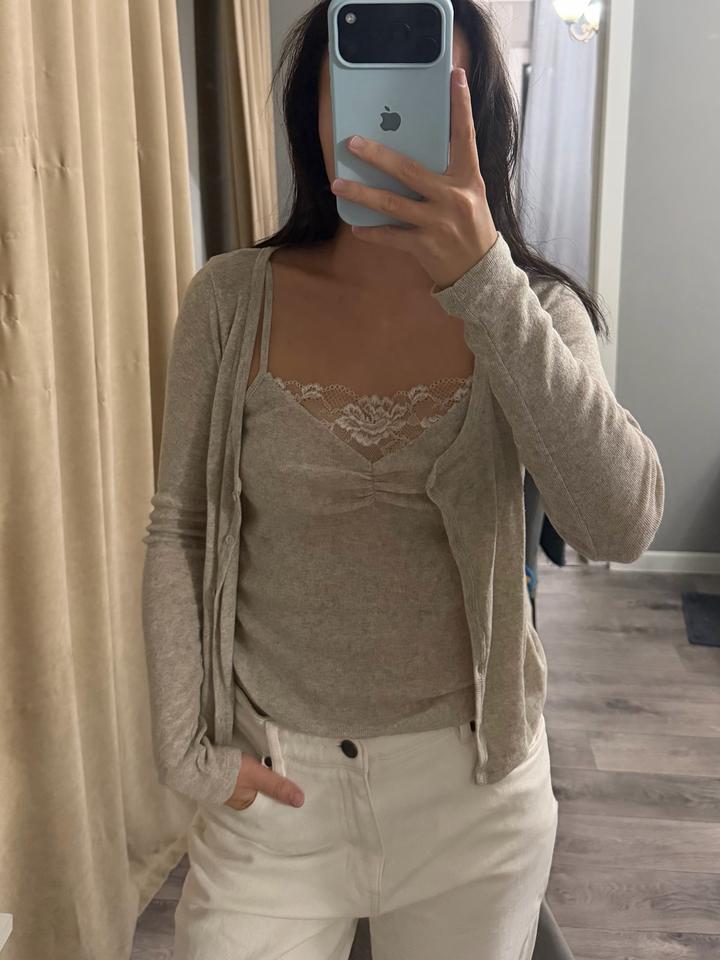 Zara Кардиган с топом на бретелях