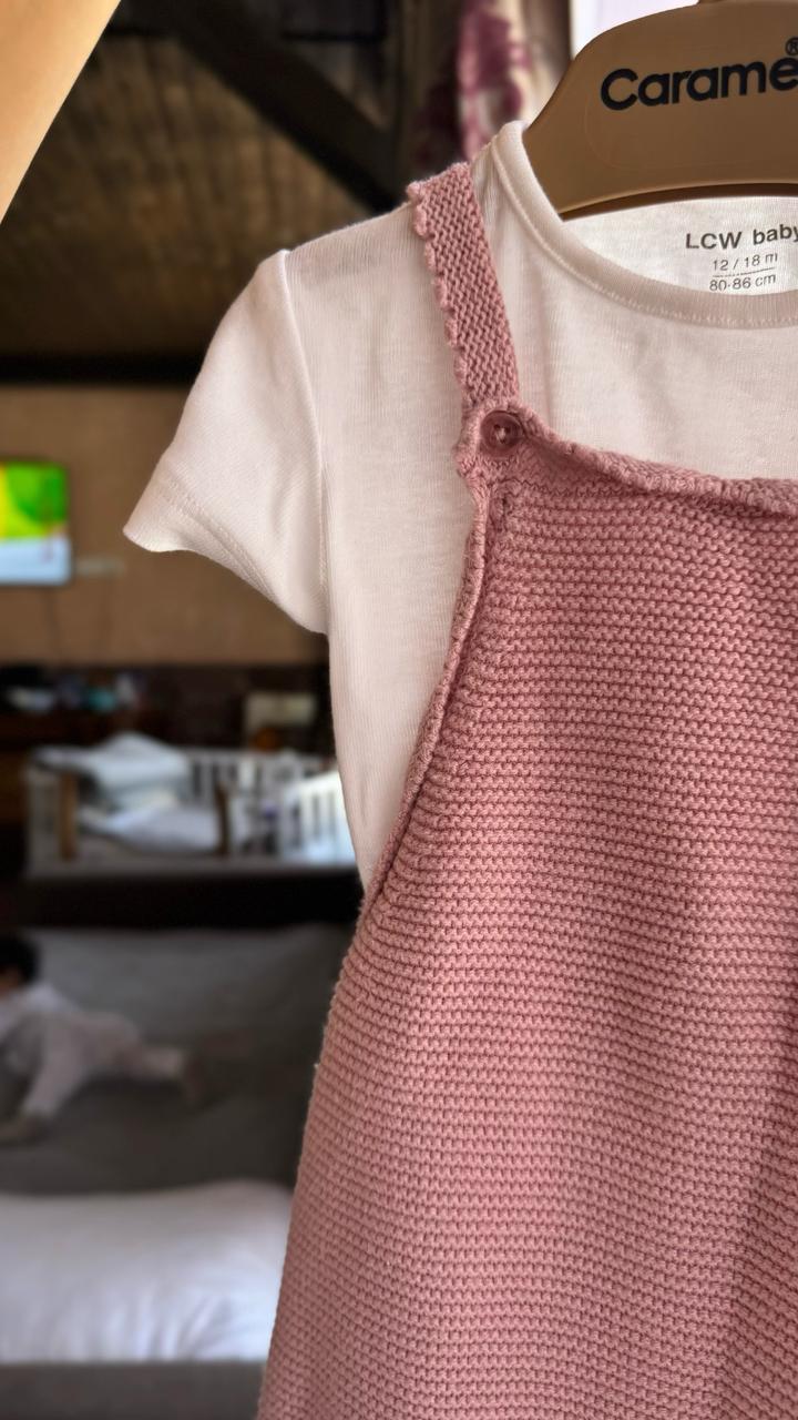 Вязаный комбинезон (ромпер) Zara Kids для девочки🌷
