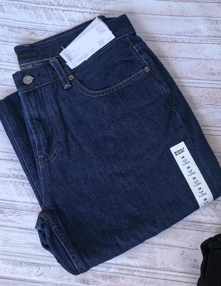 Джинсы чёрные и тёмно-синие Uniqlo