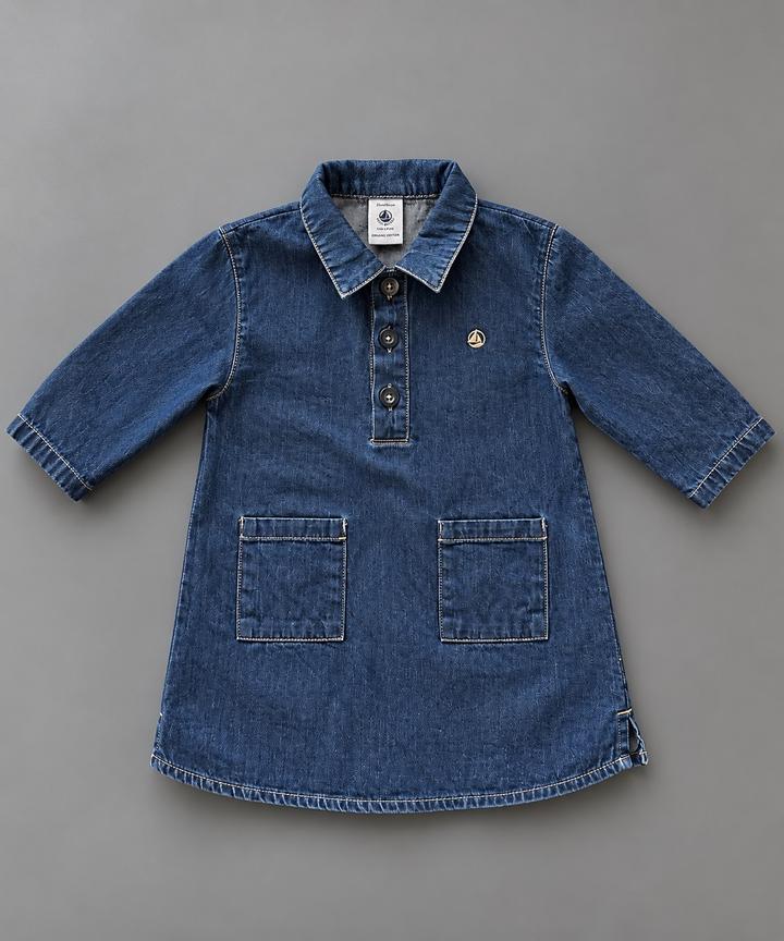Джинсовое платье Petit Bateau