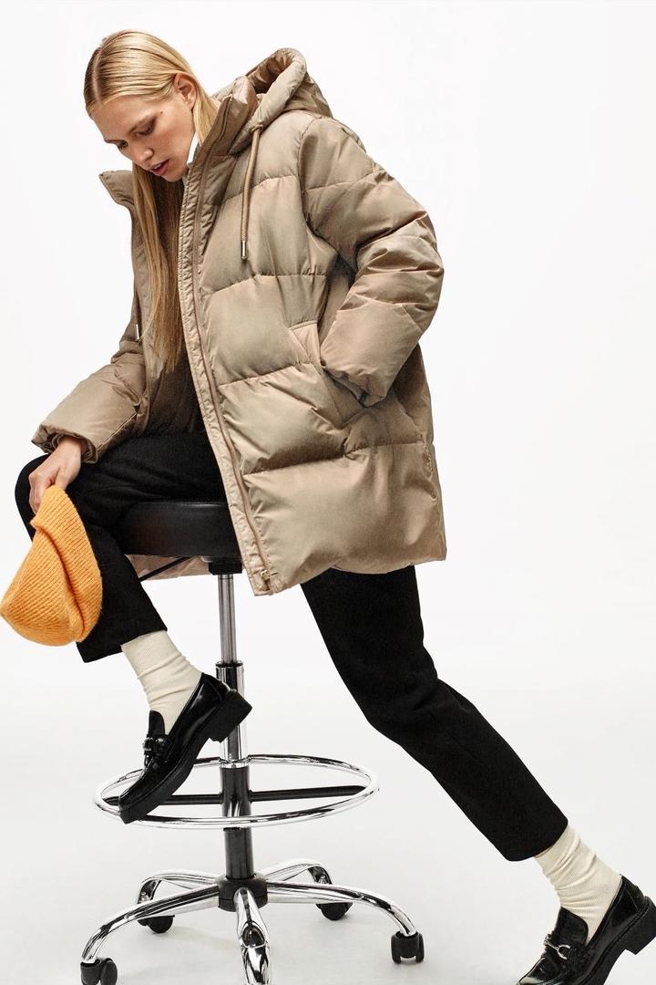 Пуховик женский zara