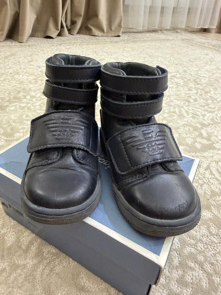 🖤 ARMANI JUNIOR — фирменные кожаные ботинки, размер 22