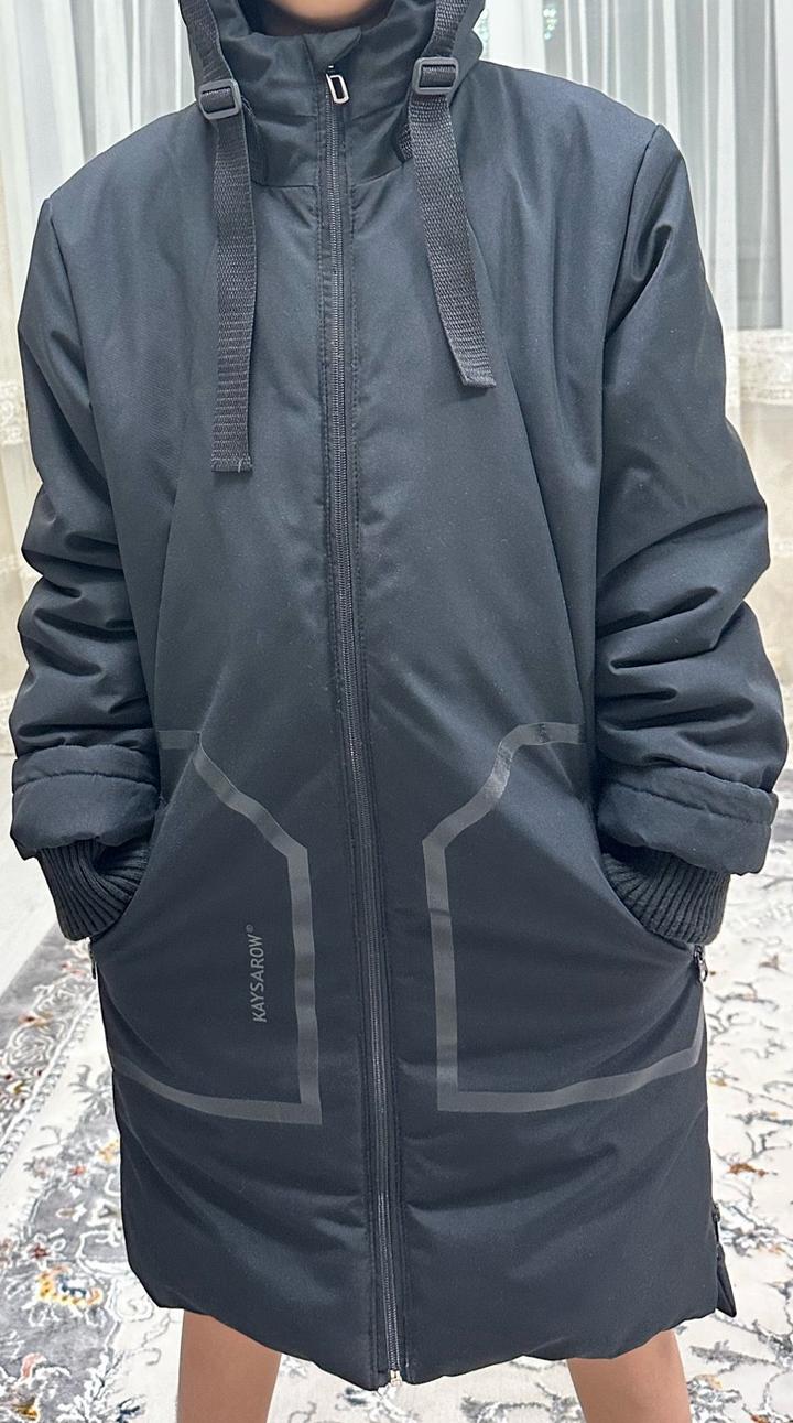 Пуховик зимний с капюшоном