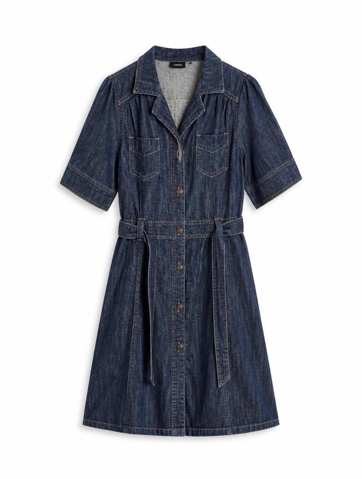 Lindex Blue denim dress/платье-рубашка джинсовое.