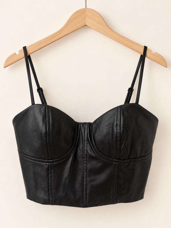 Новый кожаный топ-корсет Express Body Contour (XS и S) 🖤✨