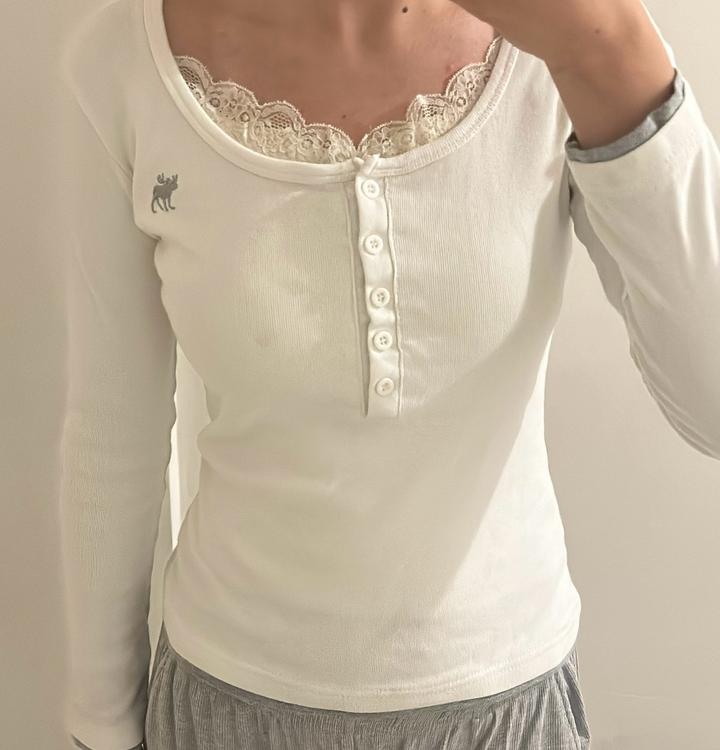 Abercrombie & Fitch приталенный лонгслив