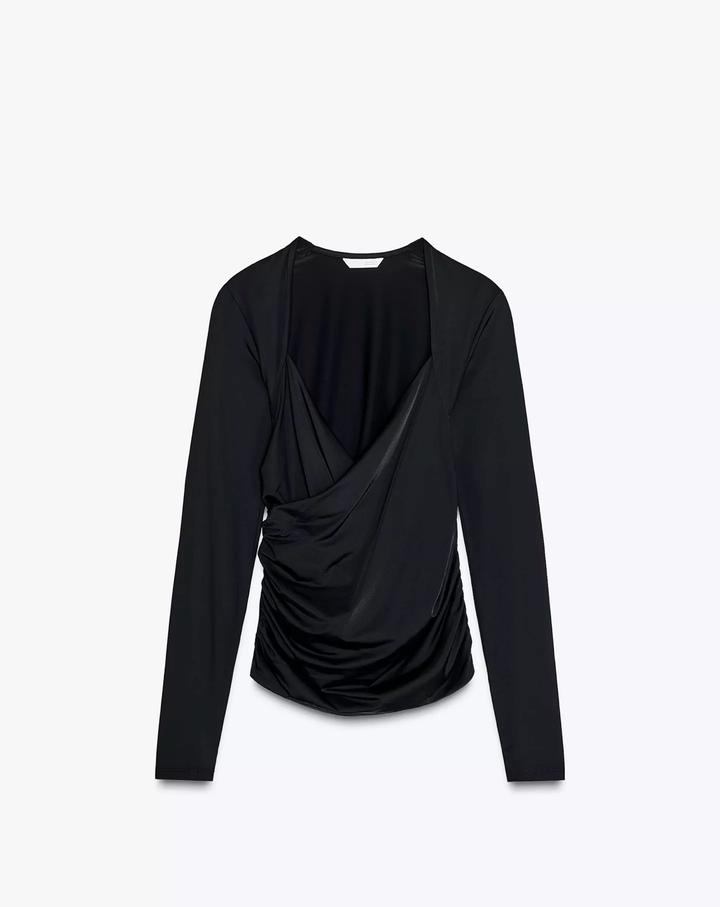 Черный топ от Zara