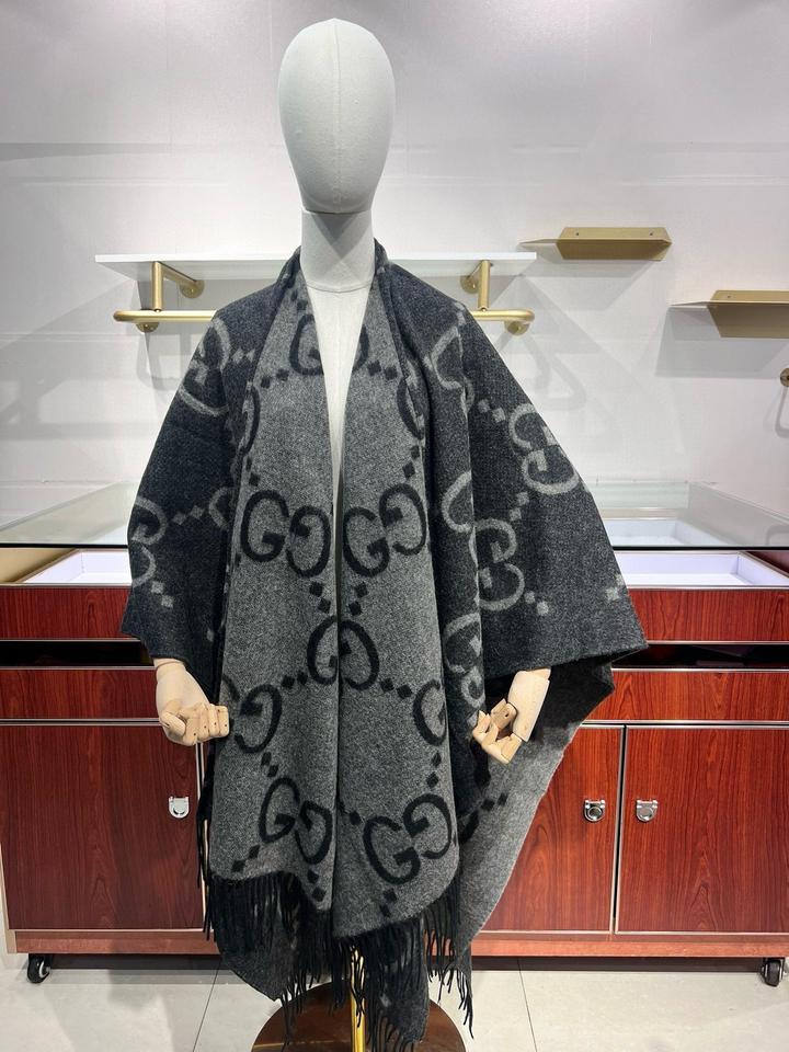 Gucci Накидка-пончо с логотипом оригинал