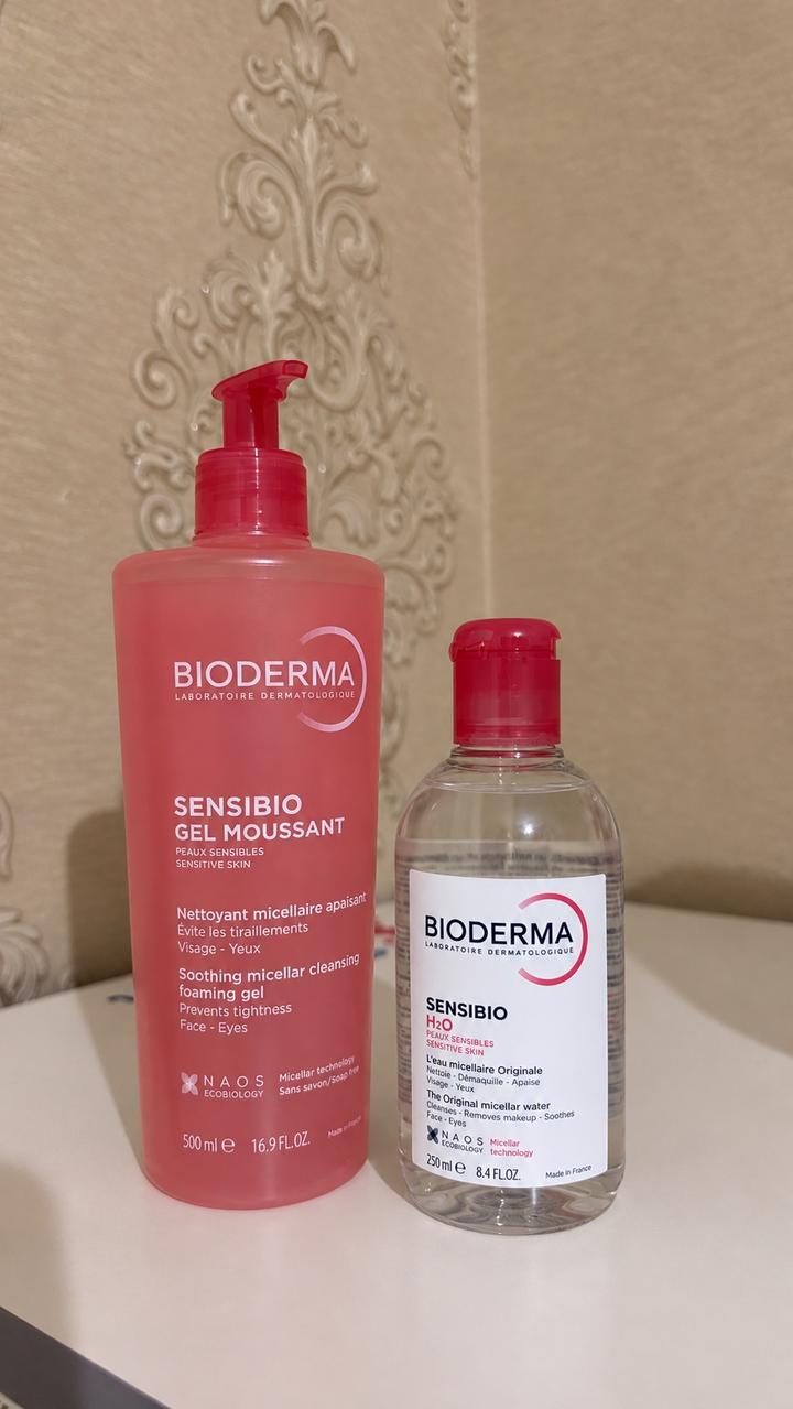 Bioderma Sensibio (Гель для умывания 500 мл + Мицеллярная вода 250 мл)