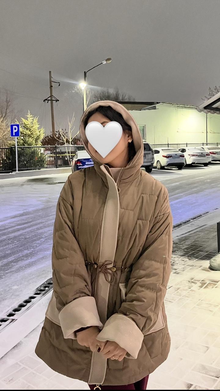 dolce bella Пуховик с капюшоном на завязках