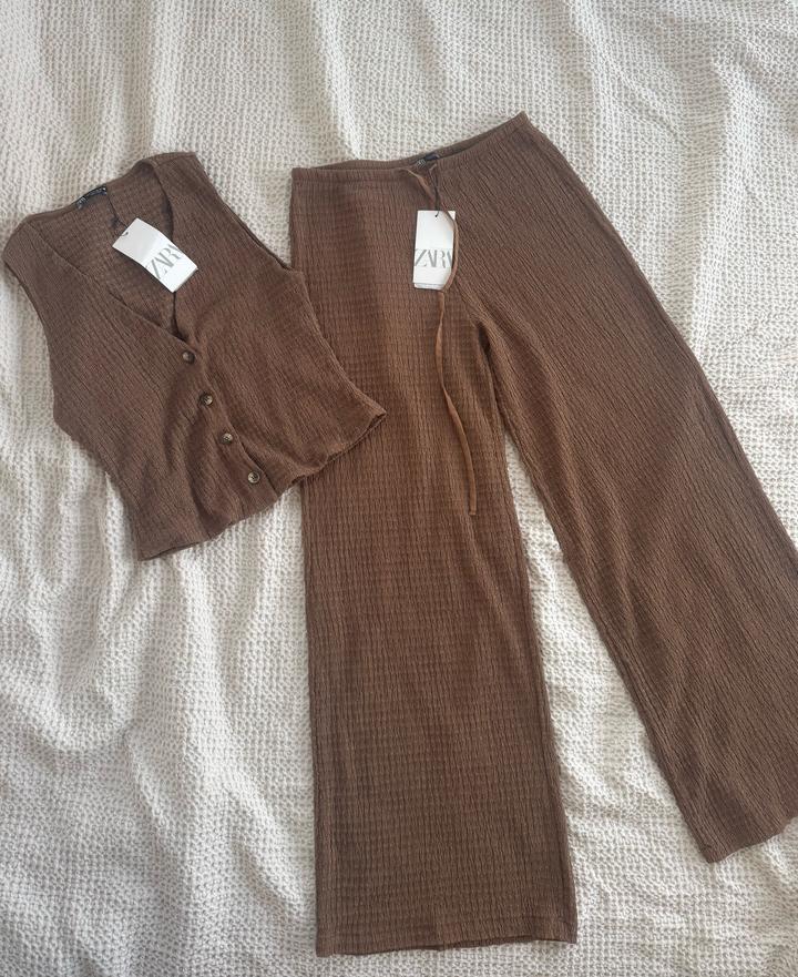 Коричневая двойка Zara