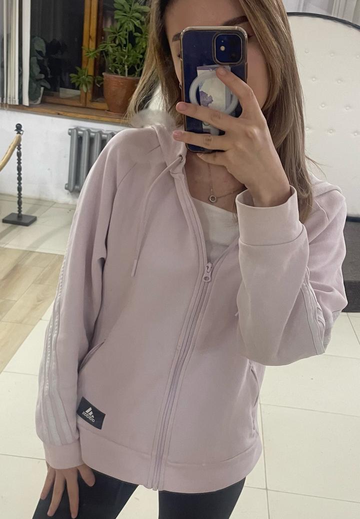 Женское худи adidas на молнии