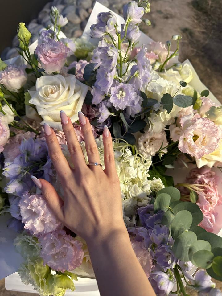 Tiffany & Co. Кольцо Tiffany&CO с бриллиантом , сплав платина
