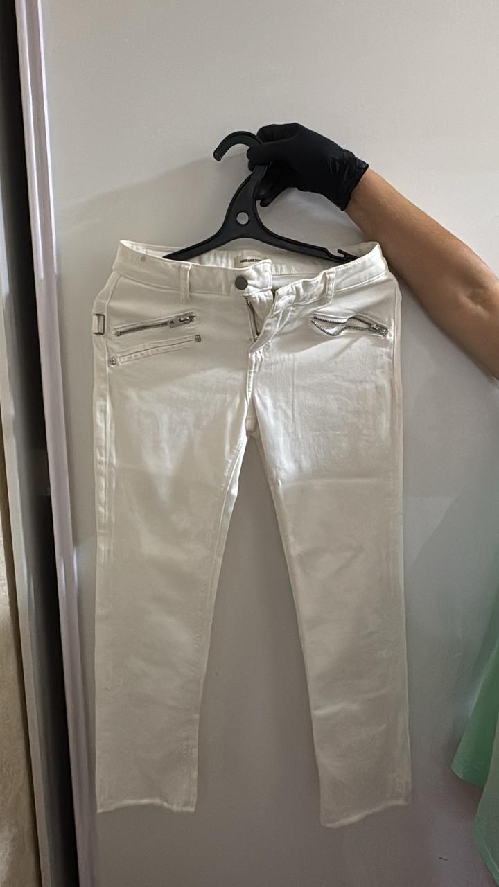 Белые джинсы с молниями Zadig&Voltaire