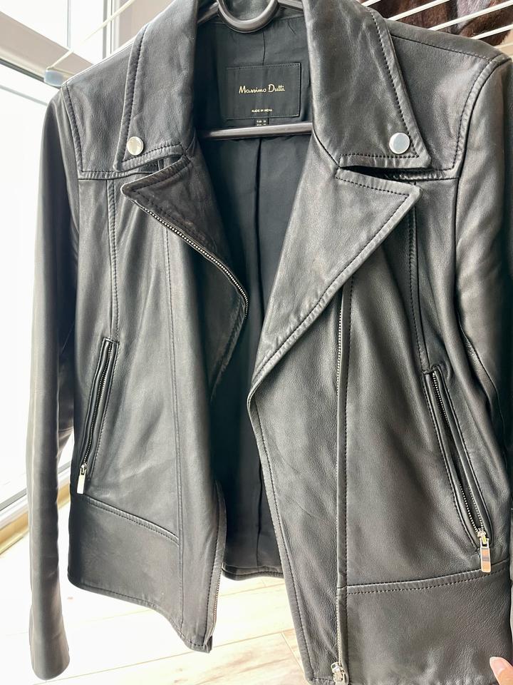 Кожаная куртка Massimo Dutti