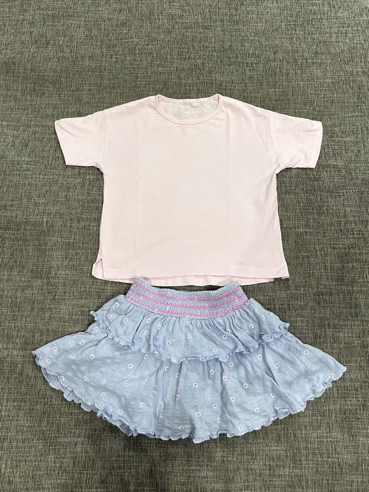 Комплект футболка и юбка-шорты Zara kids