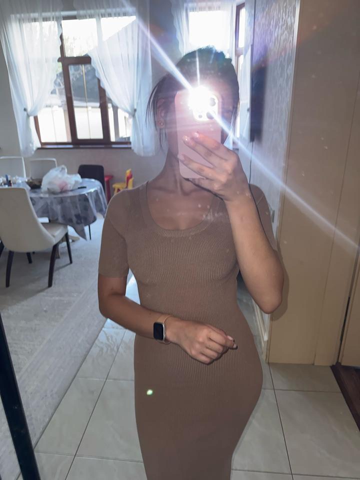 selfie Трикотажное платье