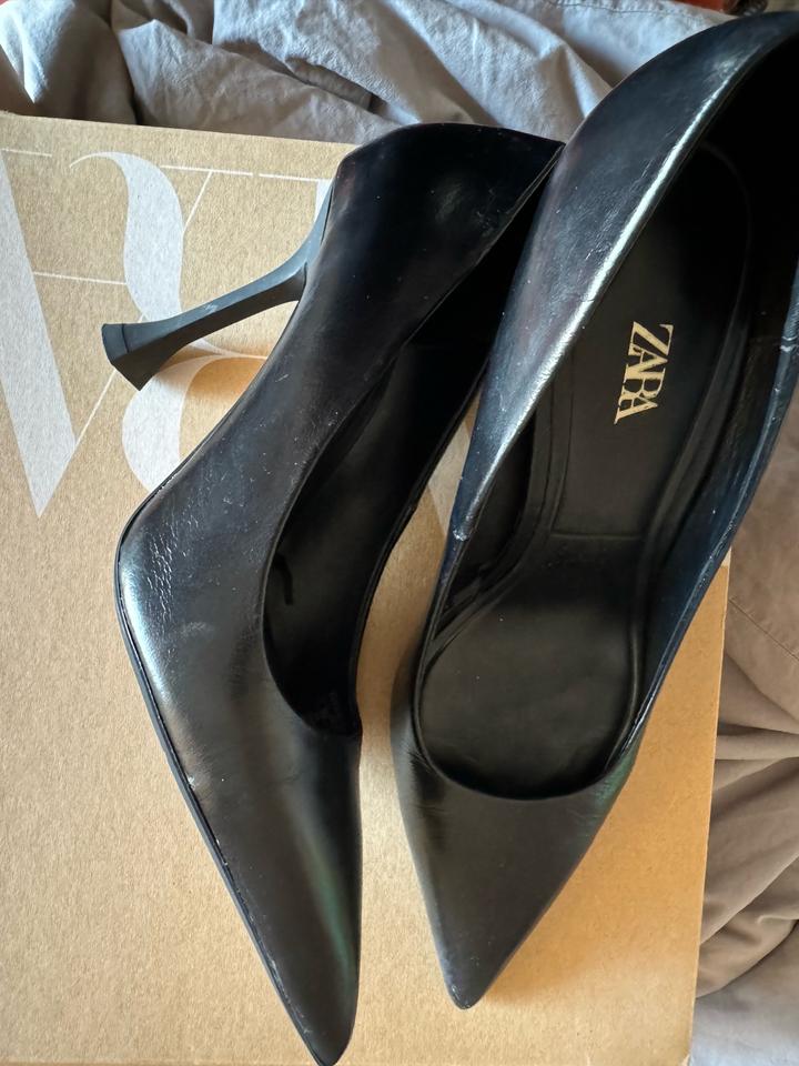 Туфли кожаные zara