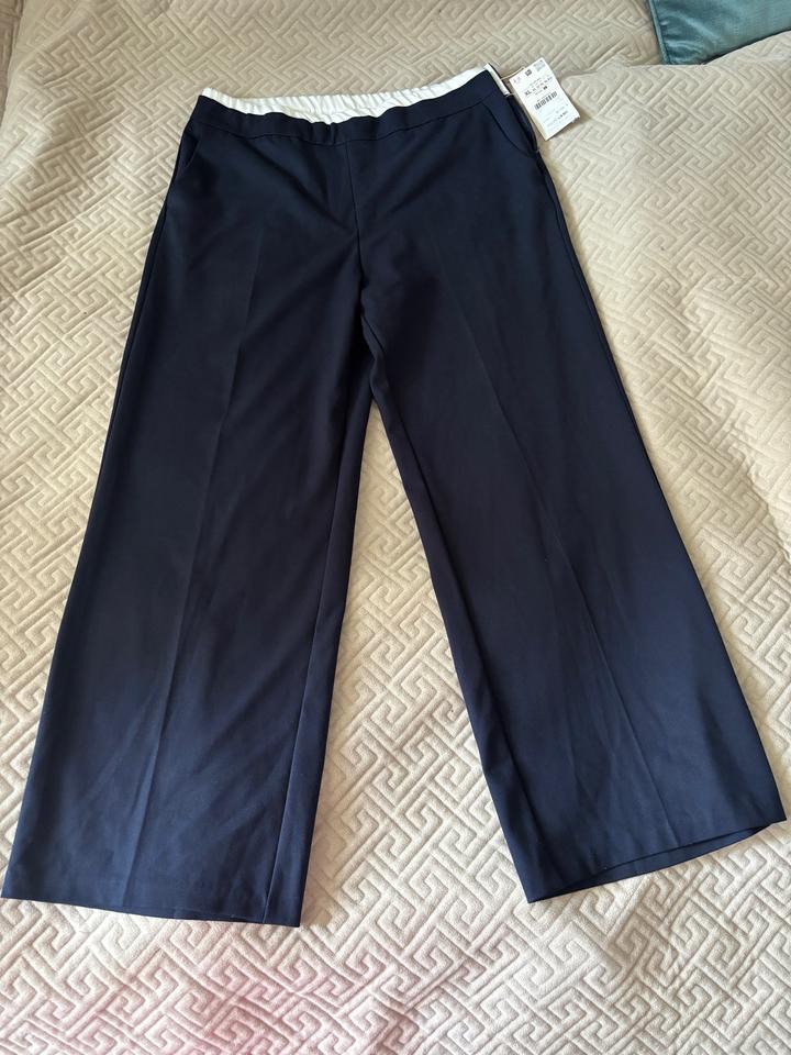 брюки ZARA широкие прямые брюки XL
