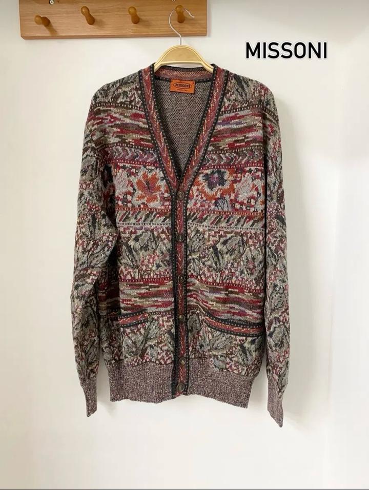 Шерстяной кардиган Missoni в стиле пэчворк 80-х годов